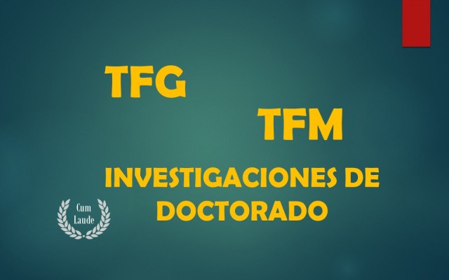 Presenta tu TFG, TFM o las investigaciones de doctorado